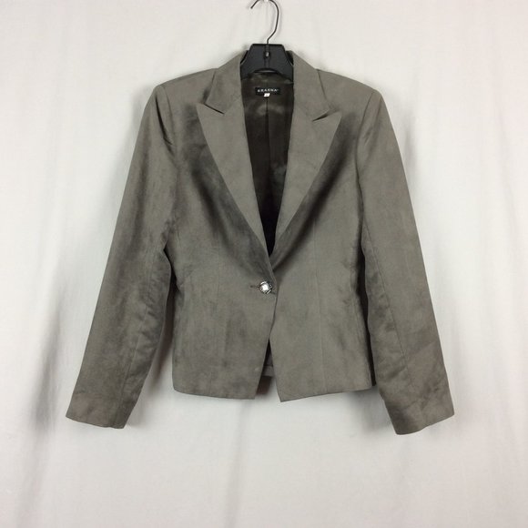Bracha Ultra Suede Vegan Leather Blazer - Picture 1 of 8